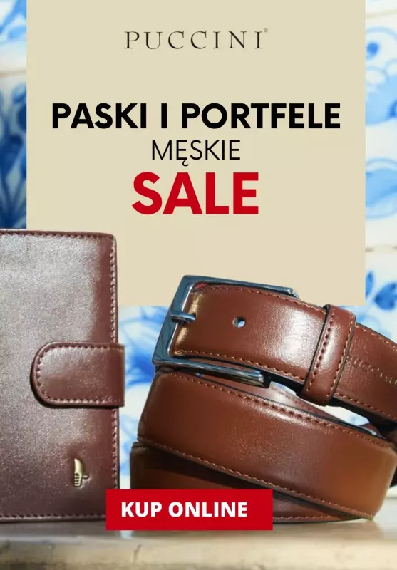 BEST SALE - gazetka promocyjna Puccini | Paski i portfele męskie SALE od środy 25.09 do poniedziałku 30.09