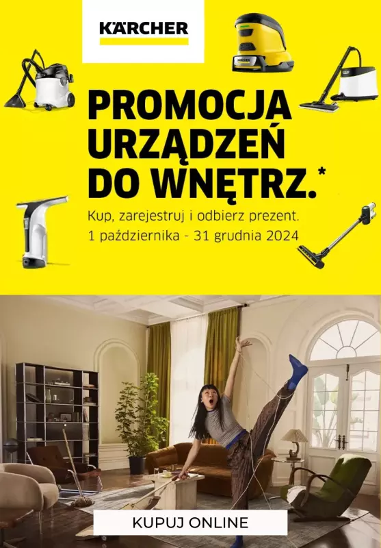 BEST SALE - gazetka promocyjna Karcher | Promocja urządzeń wnętrz od środy 09.10 do wtorku 31.12