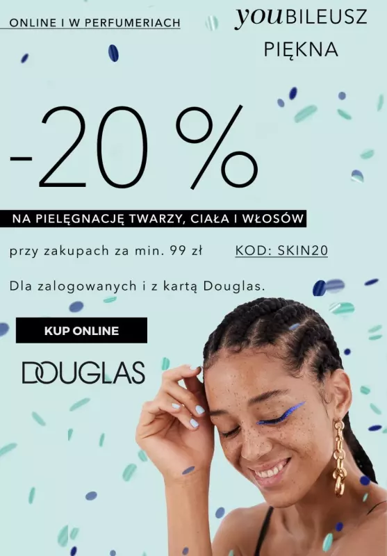 BEST SALE - gazetka promocyjna Douglas | -20% na pielęgnacje ciała, twarzy i włosów od czwartku 10.10 do niedzieli 13.10