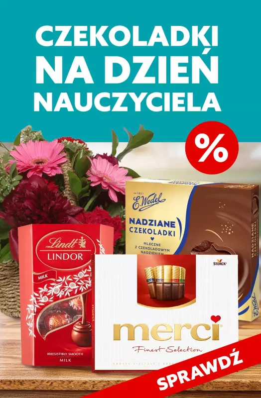 BEST SALE - gazetka promocyjna Czekoladki na Dzień Nauczyciela od czwartku 10.10 do soboty 12.10