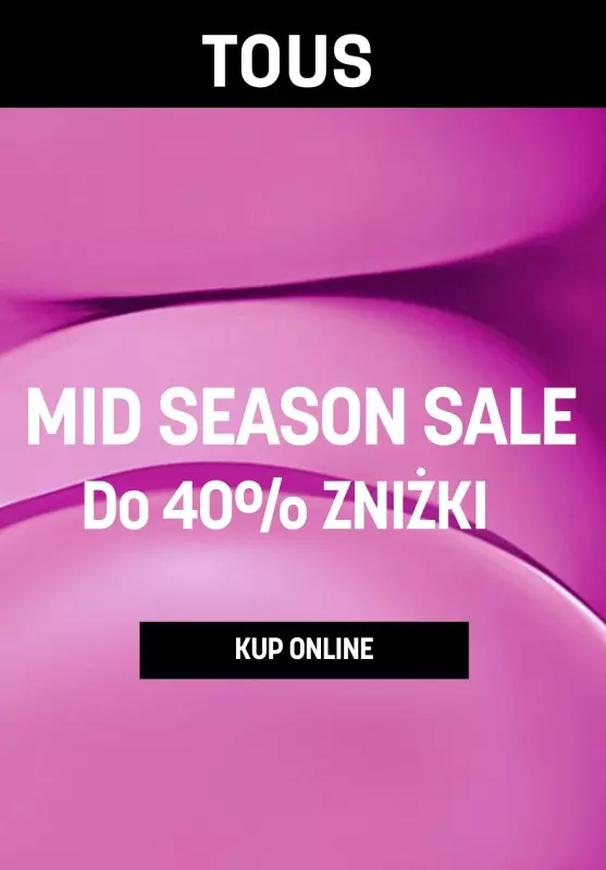 BEST SALE - gazetka promocyjna TOUS | Do -40% zniżki od piątku 11.10 do środy 16.10