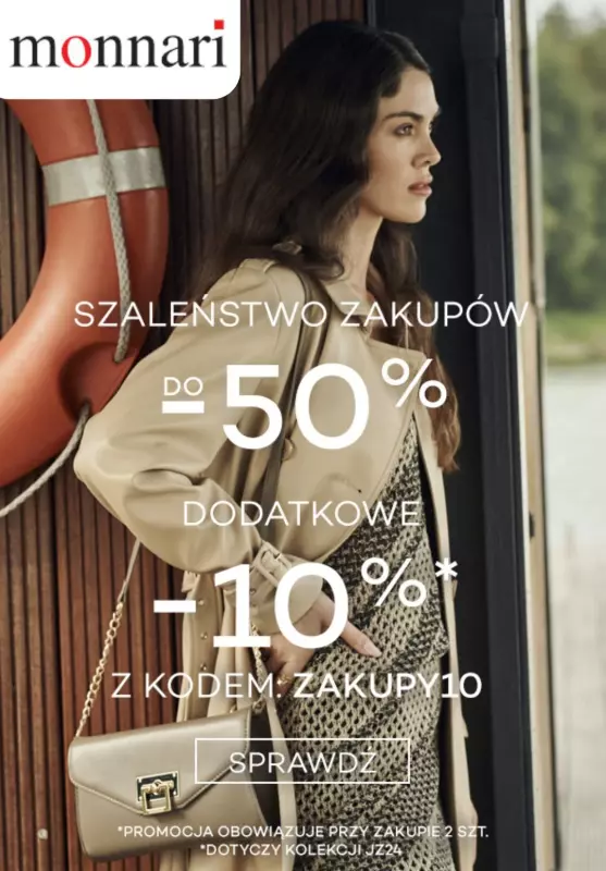 BEST SALE - gazetka promocyjna Monnari | Dodatkowe -10% przy zakupie 2 szt. od czwartku 17.10 do środy 23.10