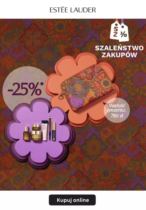 BEST SALE - gazetka promocyjna Estee Lauder | 25% zniżki na zakupy od czwartku 17.10 do środy 23.10