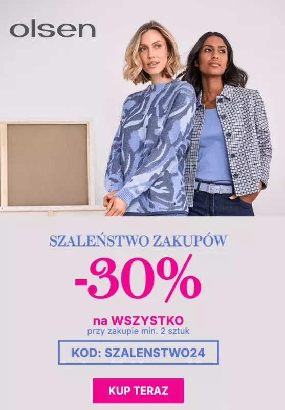 BEST SALE - gazetka promocyjna Olsen | -30% na wszystko przy zakupie 2 szt. od czwartku 17.10 do środy 23.10