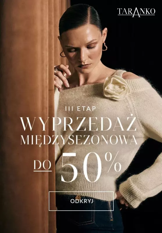 BEST SALE - gazetka promocyjna Taranko | Do -50% wyprzedaż międzysezonowa od piątku 18.10 