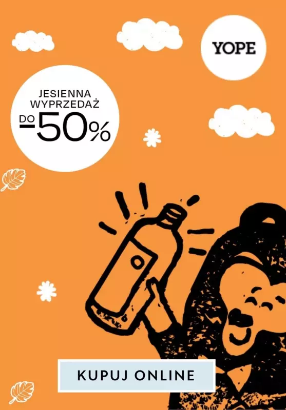 BEST SALE - gazetka promocyjna YOPE | Do -50% na jesienną wyprzedaż! od wtorku 22.10 