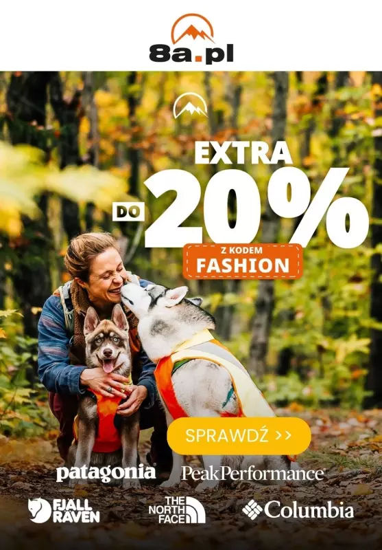 BEST SALE - gazetka promocyjna 8a | Do -20% z kodem na odzież outdoor od wtorku 22.10 do niedzieli 27.10