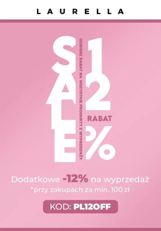 BEST SALE - gazetka promocyjna Laurella | Extra -12% do wyprzedaży od czwartku 31.10 do poniedziałku 04.11