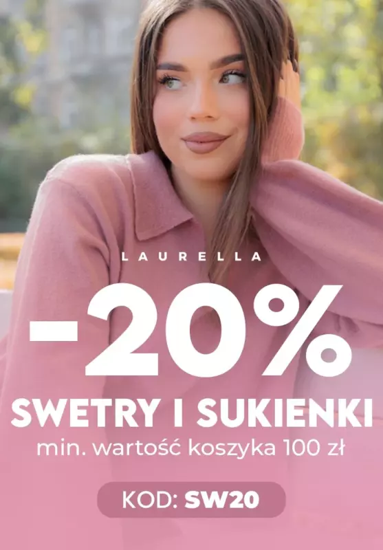 BEST SALE - gazetka promocyjna Laurella | -20% na swetry i sukienki od wtorku 05.11 do wtorku 12.11