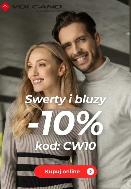 BEST SALE - gazetka promocyjna Volcano | -10% na Swetry i bluzy od środy 13.11 do niedzieli 24.11