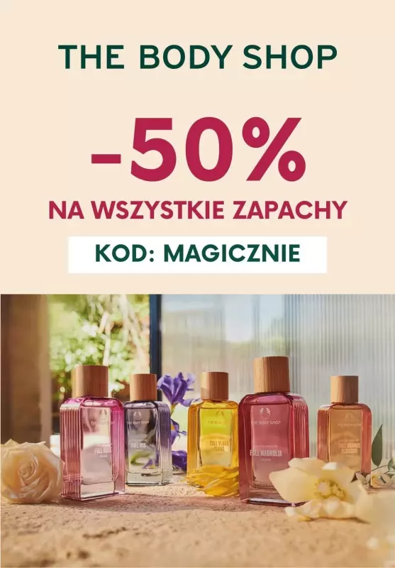 BEST SALE - gazetka promocyjna The Body Shop | -50% na wszystkie zapachy od czwartku 21.11 do niedzieli 24.11