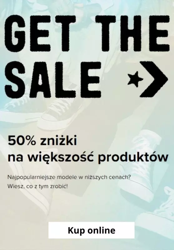 BEST SALE - gazetka promocyjna Converse | 50% zniżki na większość produktów od wtorku 17.12 