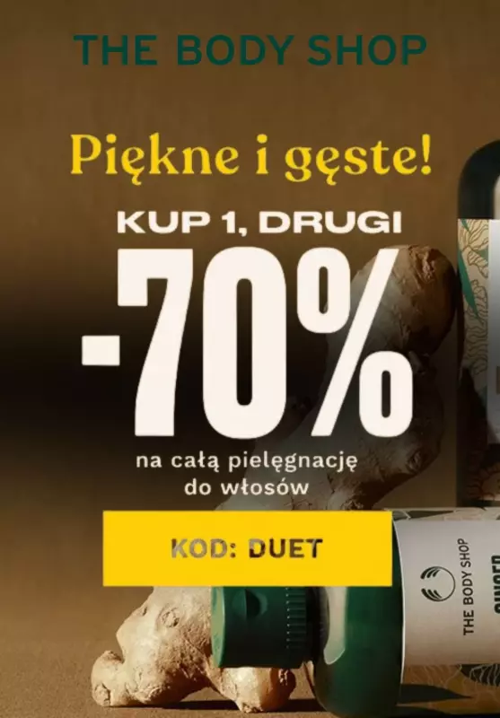 BEST SALE - gazetka promocyjna The Body Shop | -70% na drugi produkt do pielęgnacji włosów od wtorku 24.12 do czwartku 26.12