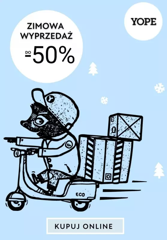 BEST SALE - gazetka promocyjna Yope | Zimowa wyprzedaż do -50% od wtorku 07.01 do niedzieli 19.01