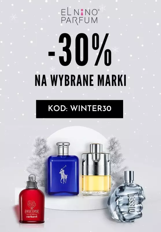 BEST SALE - gazetka promocyjna Elnino-Parfum | -30% na wybrane perfumy od środy 08.01 do wtorku 21.01