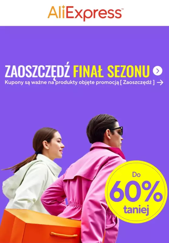 BEST SALE - gazetka promocyjna AliExpress | Do -60% taniej KUPONY od wtorku 14.01 do czwartku 16.01