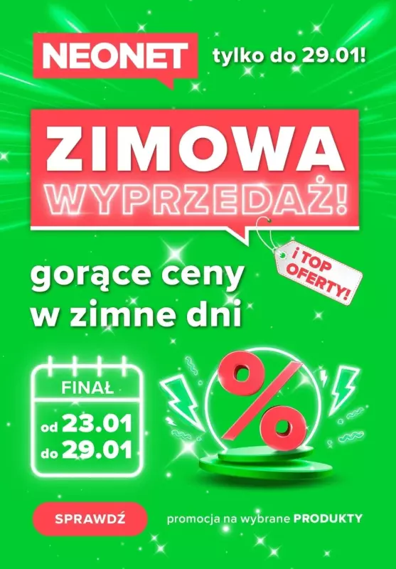 BEST SALE - gazetka promocyjna Neonet | Zimowa wyprzedaż od piątku 24.01 do środy 29.01