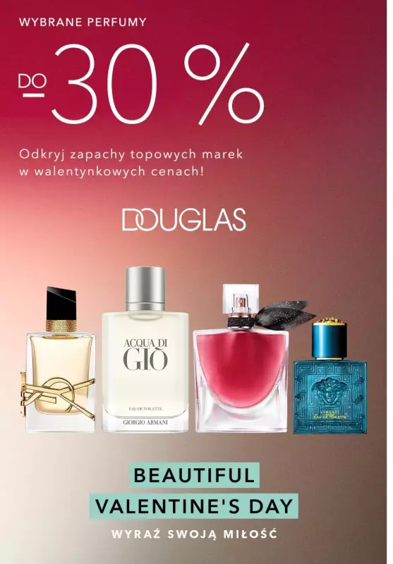 BEST SALE - gazetka promocyjna Douglas | Wybrane perfumy do -30% od wtorku 04.02 do poniedziałku 10.02