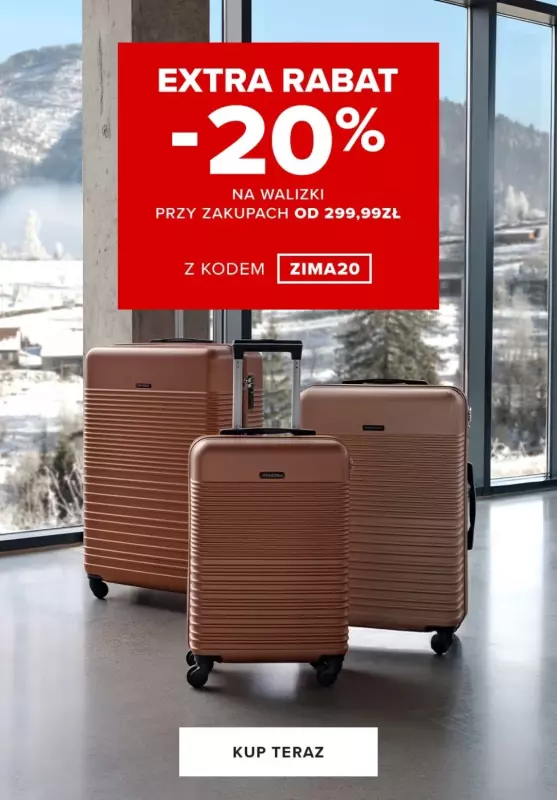 BEST SALE - gazetka promocyjna Puccini | Extra rabat -20% na walizki przy zakupie za min. 299 zł od środy 05.02 do poniedziałku 17.02