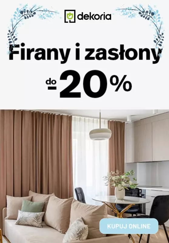 BEST SALE - gazetka promocyjna Dekoria | Do -20%  na firany i zasłony od wtorku 04.03 do poniedziałku 17.03