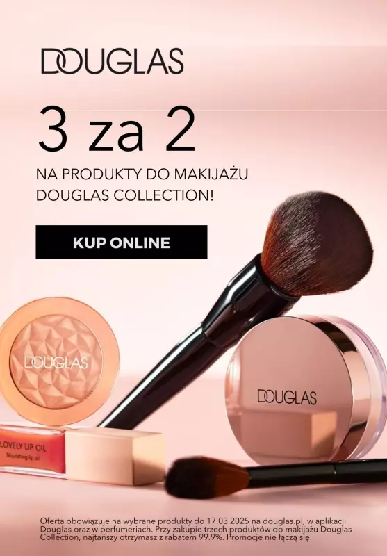 BEST SALE - gazetka promocyjna Douglas | 3 za 2 na produkty do makijażu Douglas Collection od wtorku 04.03 do poniedziałku 17.03