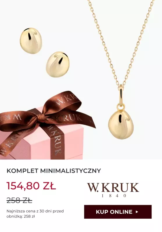 BEST SALE - gazetka promocyjna W.Kruk | Do -40% komplety na Dzień Mamy   - strona 3