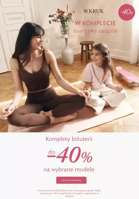 BEST SALE - gazetka promocyjna W.Kruk | Do -40% komplety na Dzień Mamy od środy 30.04 do niedzieli 11.05