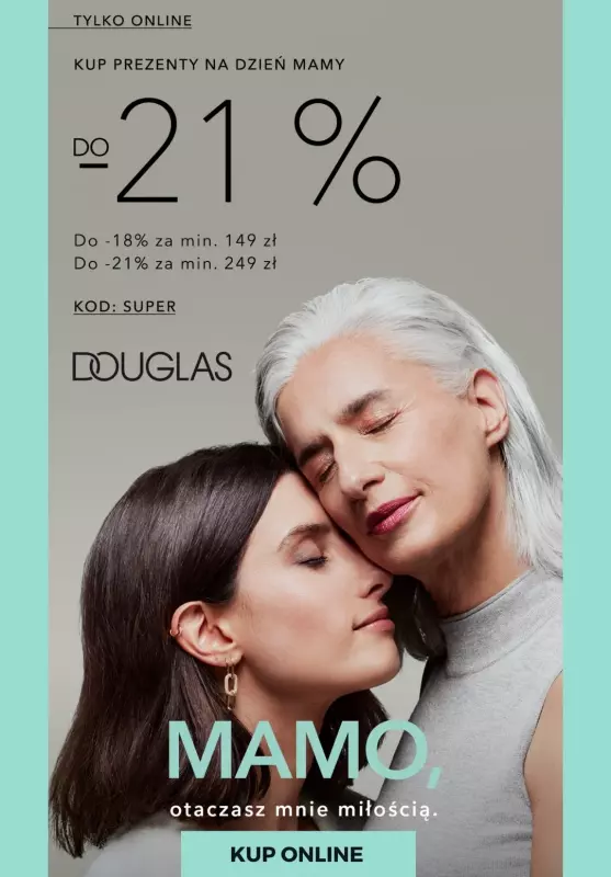 BEST SALE - gazetka promocyjna Douglas | Do -21% na wybrane produkty od poniedziałku 05.05 do piątku 09.05