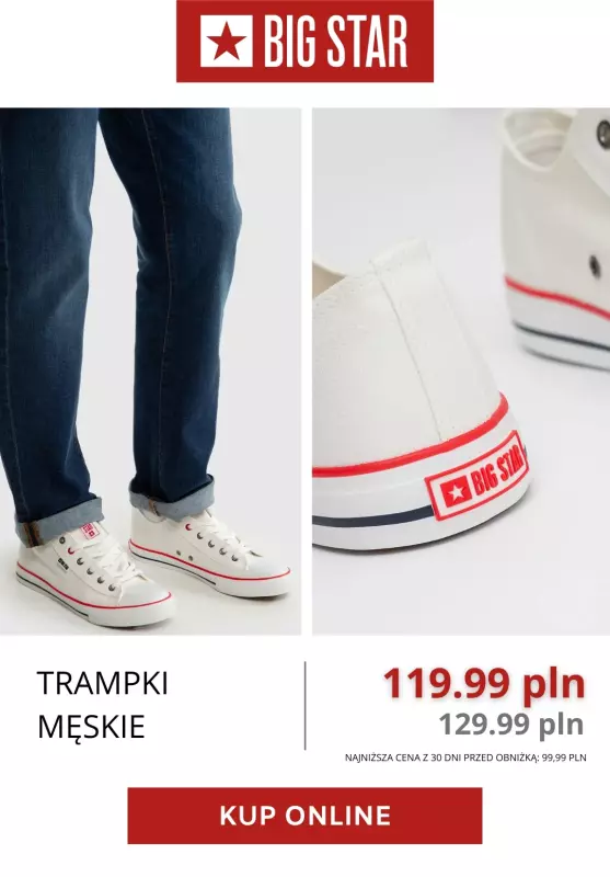BEST SALE - gazetka promocyjna BIG STAR | -20% na buty przy zakupach od 100 pln! od poniedziałku 05.05 do piątku 09.05 - strona 7