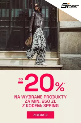 BEST SALE - gazetka promocyjna Sizeer | Do -20% na wybrane produkty od czwartku 08.05 do środy 14.05