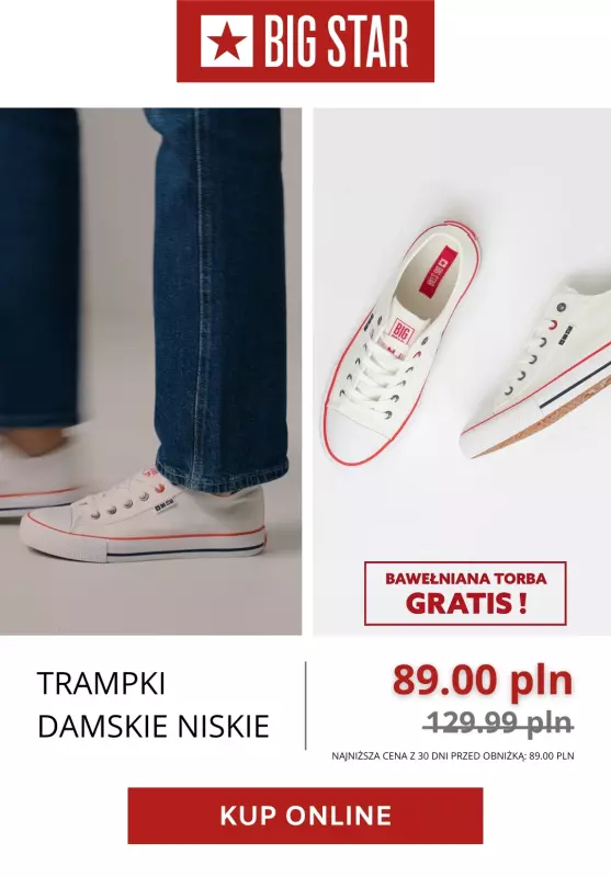 BEST SALE - gazetka promocyjna BIG STAR | Trampki za 89 zł!   - strona 2