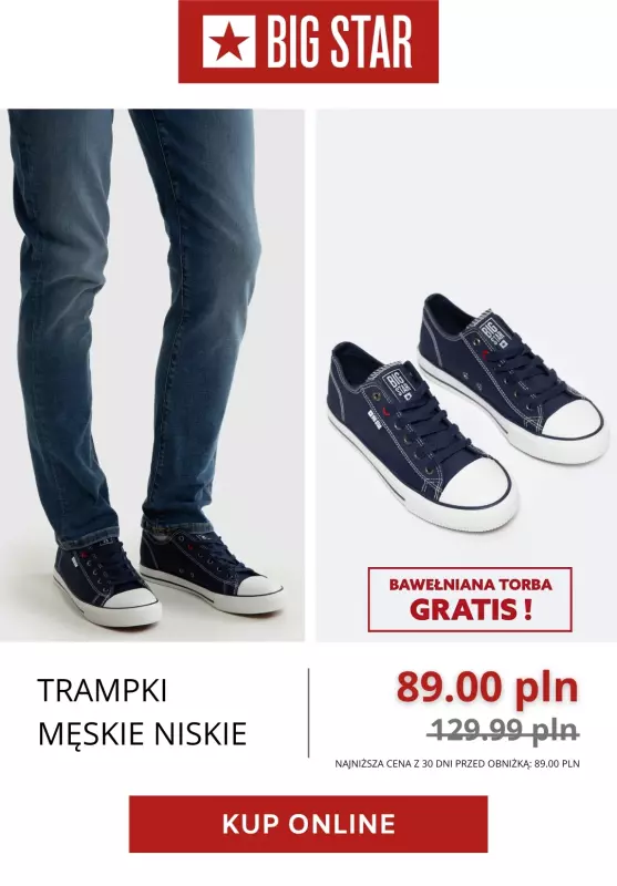 BEST SALE - gazetka promocyjna BIG STAR | Trampki za 89 zł!   - strona 3