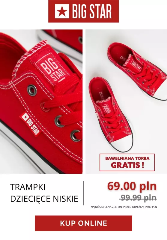 BEST SALE - gazetka promocyjna BIG STAR | Trampki za 89 zł! od poniedziałku 12.05  - strona 7