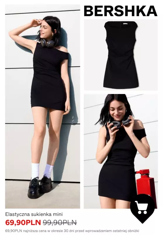 BEST SALE - gazetka promocyjna Bershka | Sukienki z wyprzedaży od piątku 16.05  - strona 10