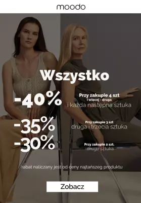 BEST SALE - gazetka promocyjna Moodo | Wszystko do -40% od piątku 16.05 