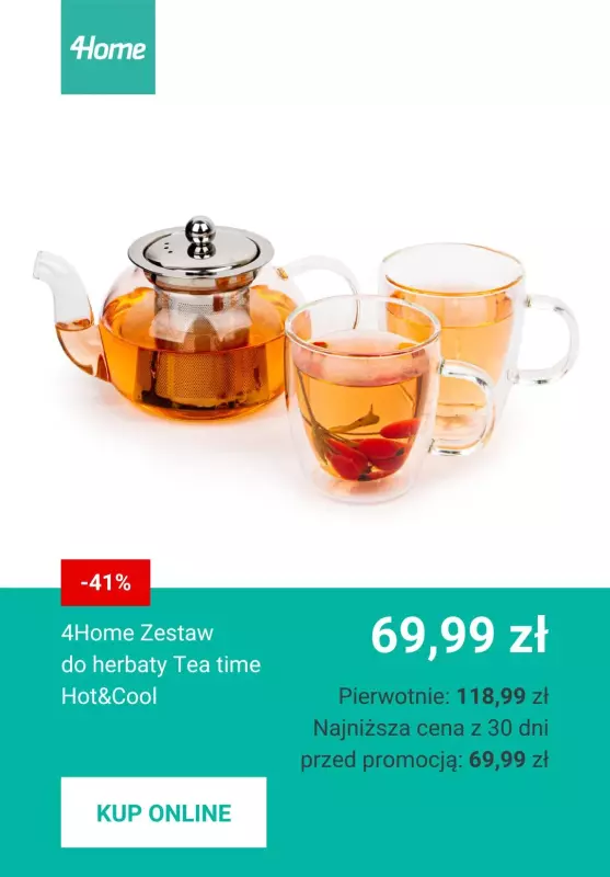 BEST SALE - gazetka promocyjna 4home | Naczynia do ciepłych i zimnych napojów w ekstra cenach   - strona 3