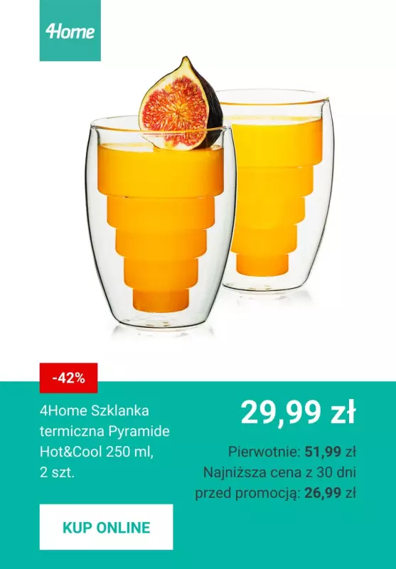 BEST SALE - gazetka promocyjna 4home | Naczynia do ciepłych i zimnych napojów w ekstra cenach od środy 28.05  - strona 2