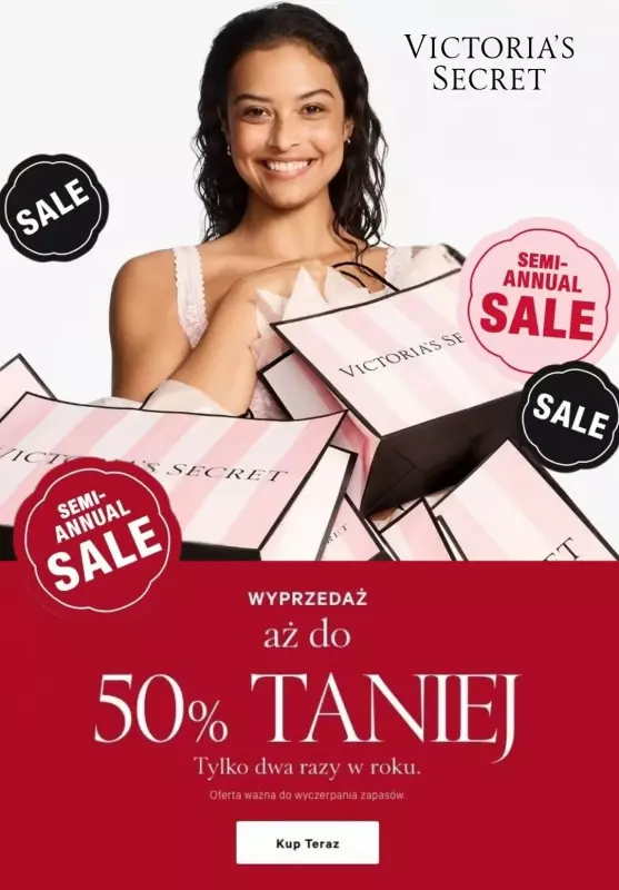 BEST SALE - gazetka promocyjna Victoria's Secret | Wyprzedaż do -50%  