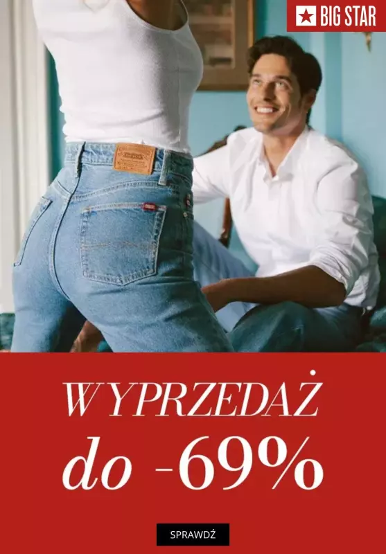 BEST SALE - gazetka promocyjna Big Star | Do -69% na wyprzedaży od czwartku 12.06 