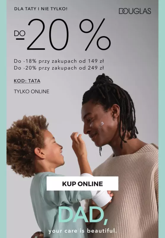 BEST SALE - gazetka promocyjna Douglas | Do -20% na Dzień Taty od wtorku 17.06 do środy 18.06