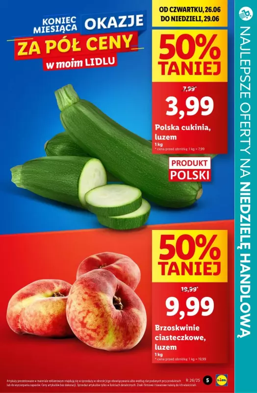 BEST SALE - gazetka promocyjna NIEDZIELA HANDLOWA - najlepsze promocje! od czwartku 26.06 do niedzieli 29.06 - strona 5
