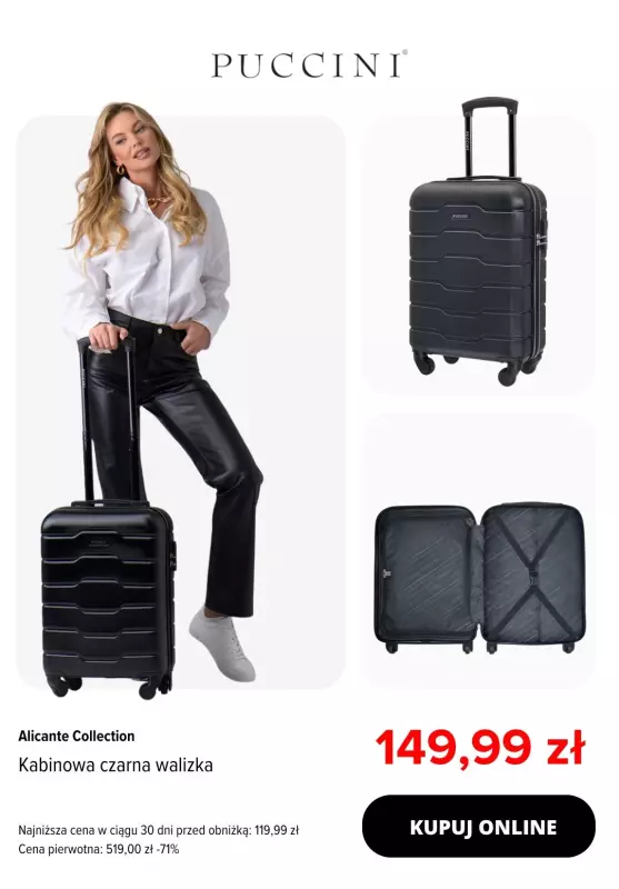 BEST SALE - gazetka promocyjna Puccini | Do -70% na walizki kabinowe   - strona 3