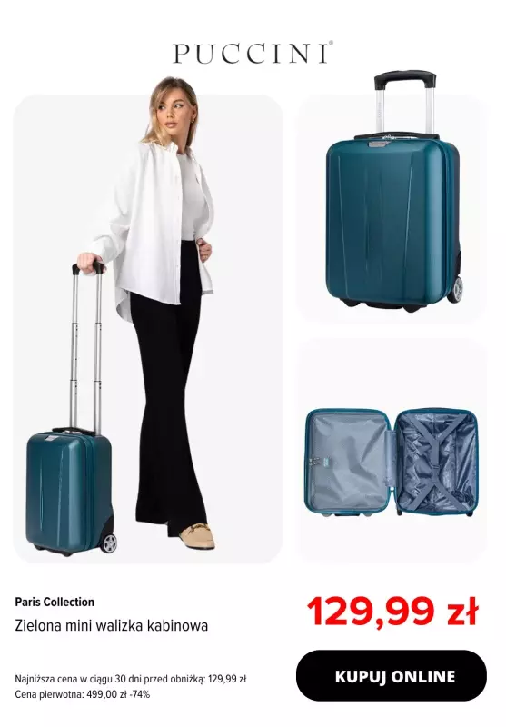 BEST SALE - gazetka promocyjna Puccini | Do -70% na walizki kabinowe   - strona 2