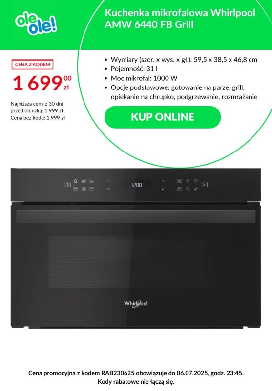 BEST SALE - gazetka promocyjna OleOle! | DUŻE rabaty na AGD od poniedziałku 30.06  - strona 6