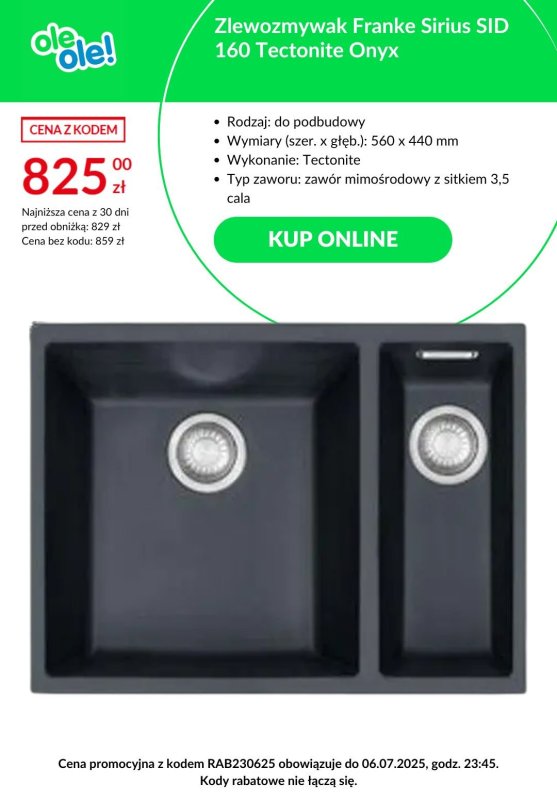 BEST SALE - gazetka promocyjna OleOle! | DUŻE rabaty na AGD od poniedziałku 30.06  - strona 9