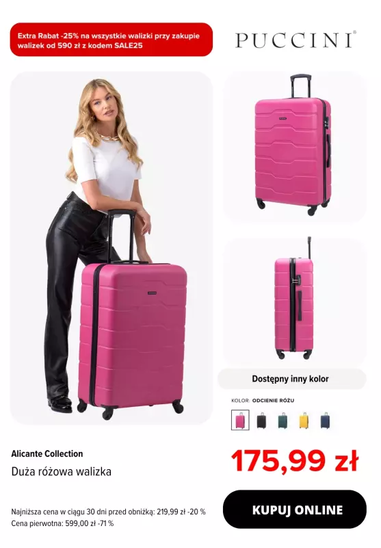 BEST SALE - gazetka promocyjna Puccini | -25% na walizki   - strona 2