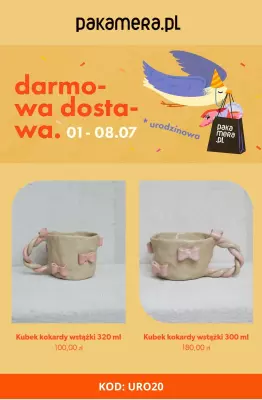 BEST SALE - gazetka promocyjna Pakamera.pl | Darmowa dostawa na urodziny od środy 02.07 do wtorku 08.07