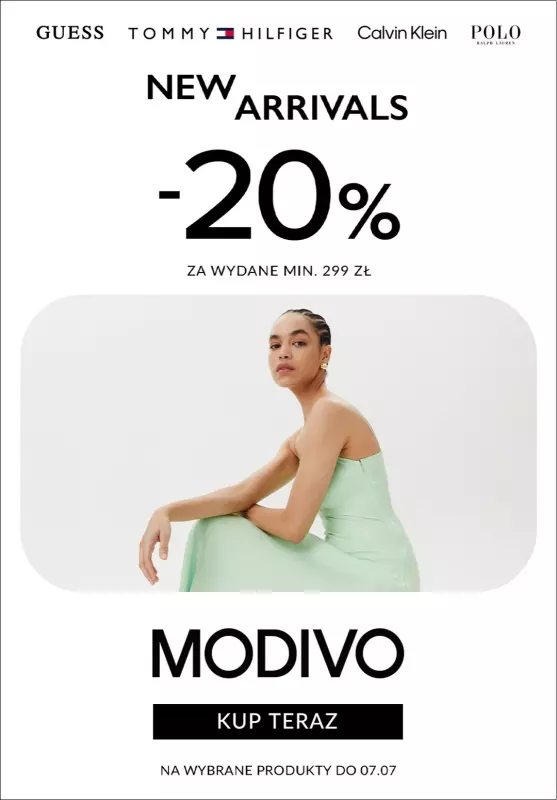 BEST SALE - gazetka promocyjna Modivo | -20% na wybrane produkty przy zakupach za min. 299 zł od piątku 04.07 do poniedziałku 07.07