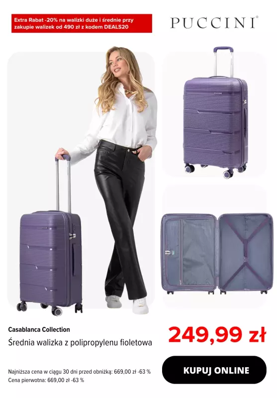 BEST SALE - gazetka promocyjna Puccini | Extra rabat -20% na duże i średnie walizki od wtorku 15.07 do poniedziałku 28.07 - strona 4