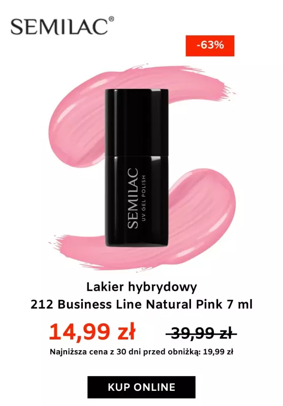 BEST SALE - gazetka promocyjna Semilac | Do -60% na lakiery hybrydowe   - strona 3